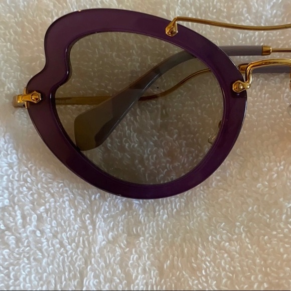 💜 Miu Miu MU11RS Cat's Eye Sunglasses💜 - Picture 7 of 9